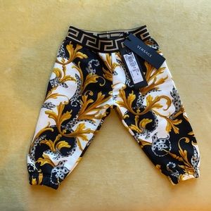 Versace kids borocco print sweats bottoms